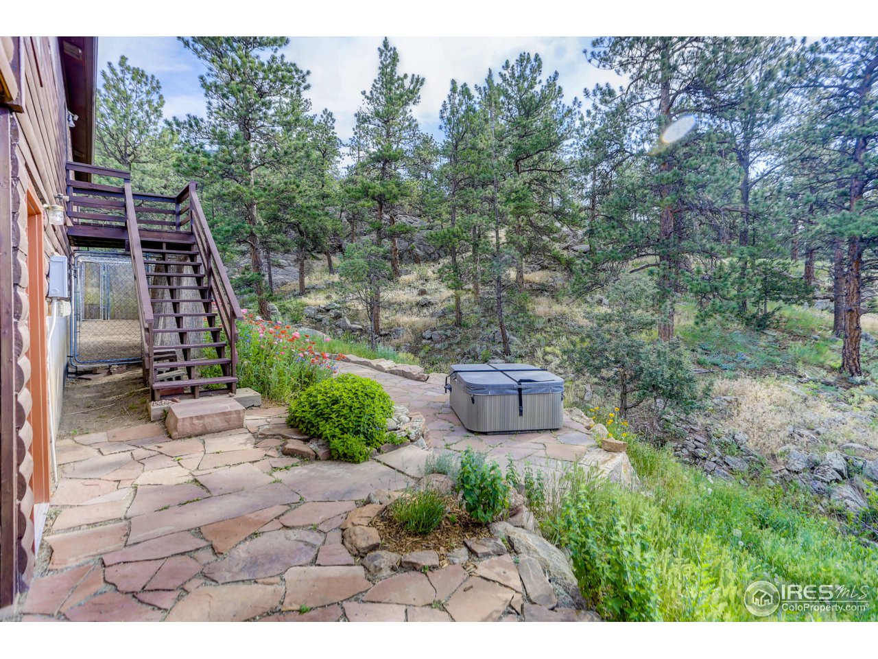 38 Ogallala Road Lyons, CO 80540 - Photo 8 of 38 Beautiful patio and very nice hot tub w/ views