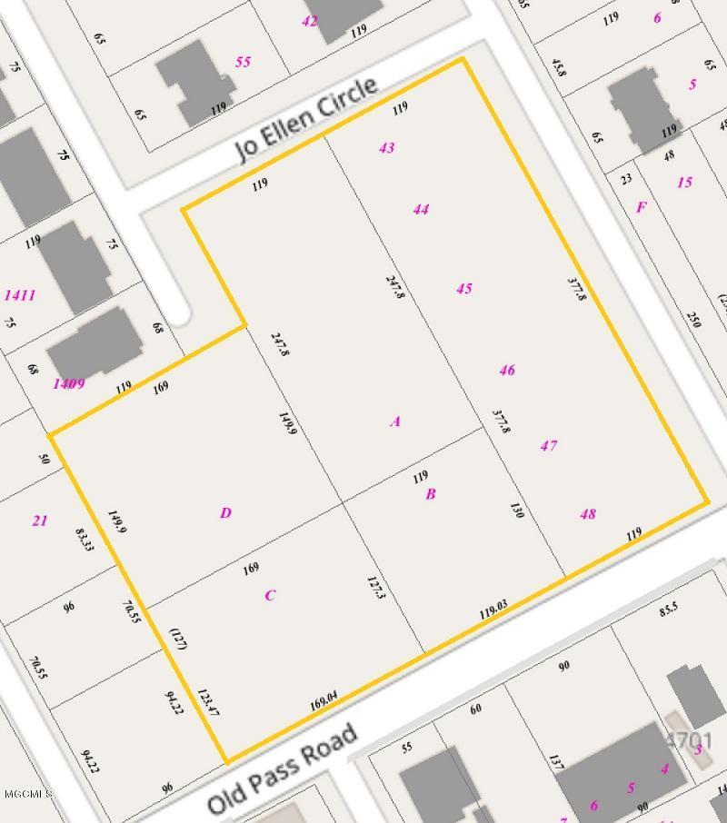 4700 Old Pass Road Gulfport, MS 39501 - Photo 3 of 6 Old Pass Rd Dimensions Map