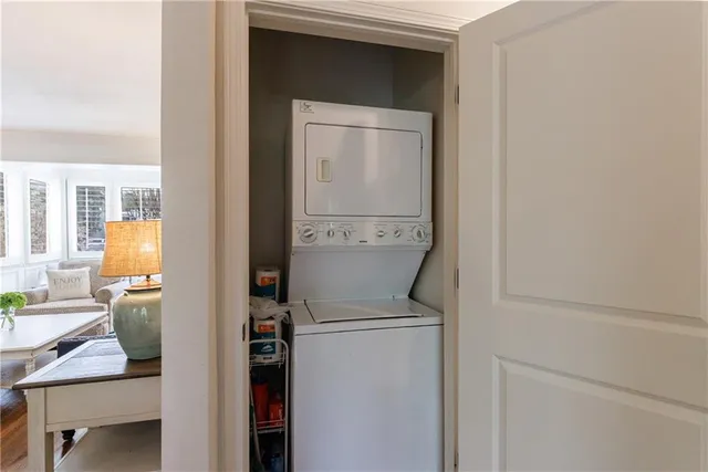 a view of a garden with flowers