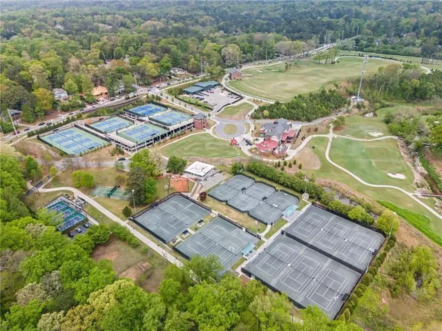 a view of a city with tall buildings