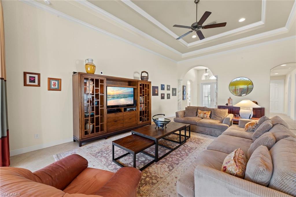 19900 Maddelena Circle Estero, FL 33967 - Photo 9 of 42 Great room w/volume ceilings