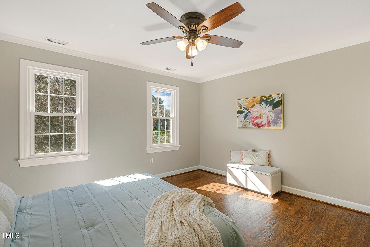 6320 Bayswater Trail Raleigh, NC 27612 - Photo 35 of 62 a bedroom with a bed and a window