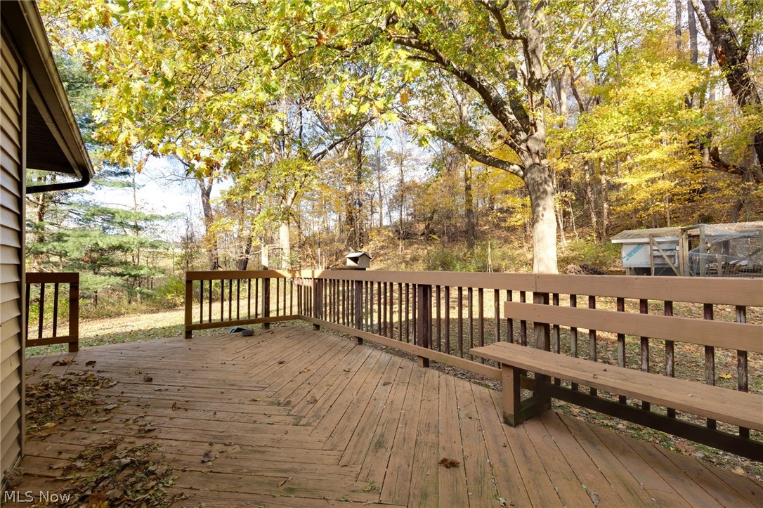 9416 Kieffer Road Mantua, OH 44255 - Photo 28 of 29 Wooden deck featuring view of scattered trees