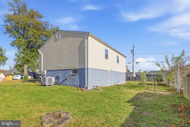 a view of a backyard with a garden