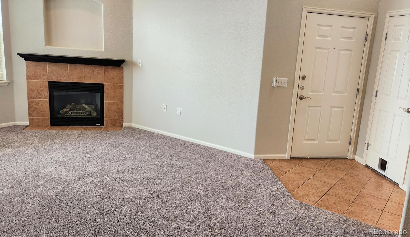 10787 Twenty Mile Road, Unit 305 Parker, CO 80134 - Photo 8 of 28 a view of an empty room with a fireplace