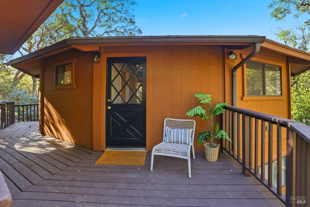 a view of outdoor seating space