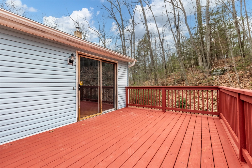 14 Union Road Holland, MA 01521 - Photo 33 of 40 a view of backyard with a deck