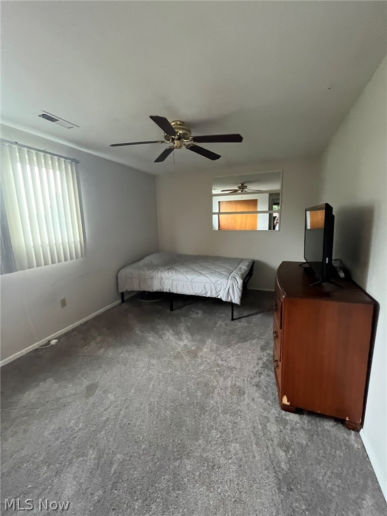 8945 West Ridge Road Elyria, OH 44035 - Photo 16 of 22 Carpeted bedroom with multiple windows and ceiling fan