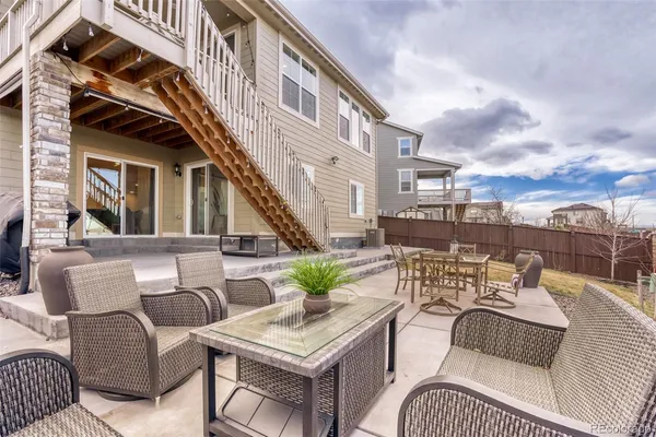 a view of an outdoor seating