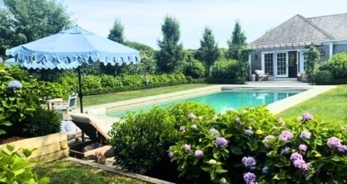 44 Main Street Nantucket, MA 02554 - Photo 21 of 32 a view of a house with swimming pool and sitting area