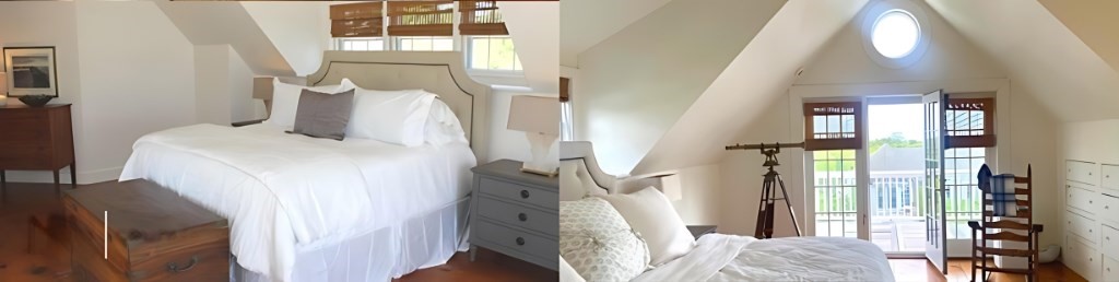 44 Main Street Nantucket, MA 02554 - Photo 10 of 32 a bedroom with a bed and a window