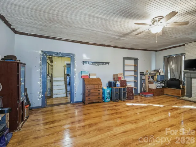 a view of a room with closet