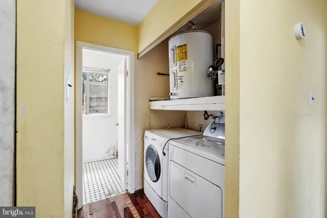 a view of storage and utility room