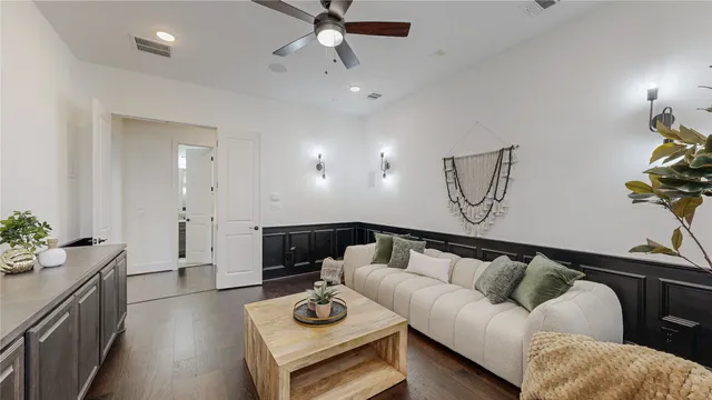 wooden floor in an empty room