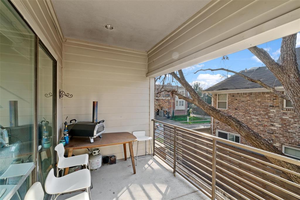 4111 Newton Avenue, Unit 2 Dallas, TX 75219 - Photo 20 of 26 The balcony provides an additional outdoor entertaining space
