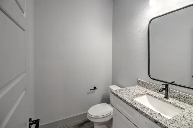 a view of backyard with green space