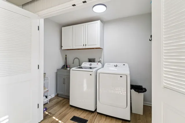 a view of a house with a patio