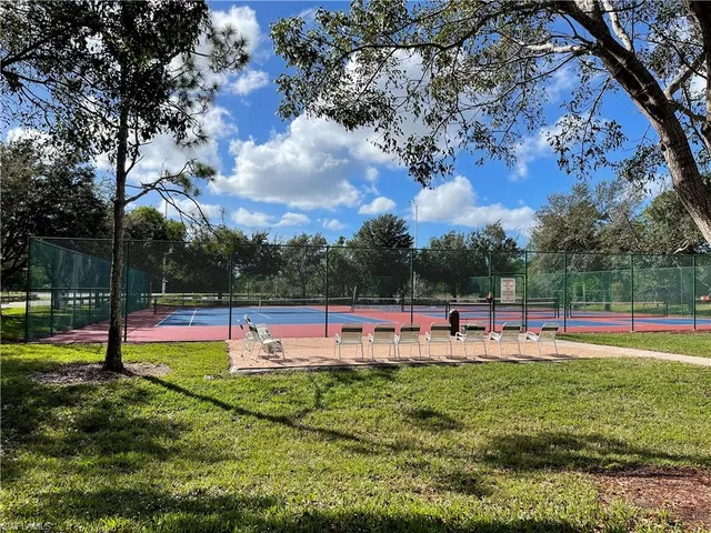 a view of building with trees