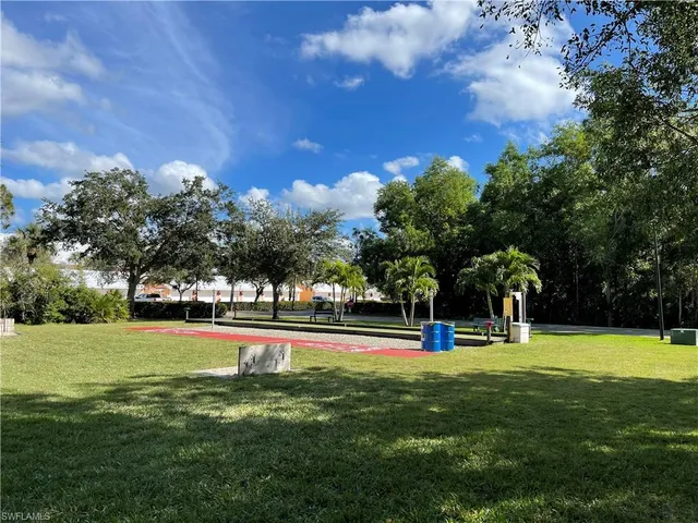 a outdoor view with a sitting space