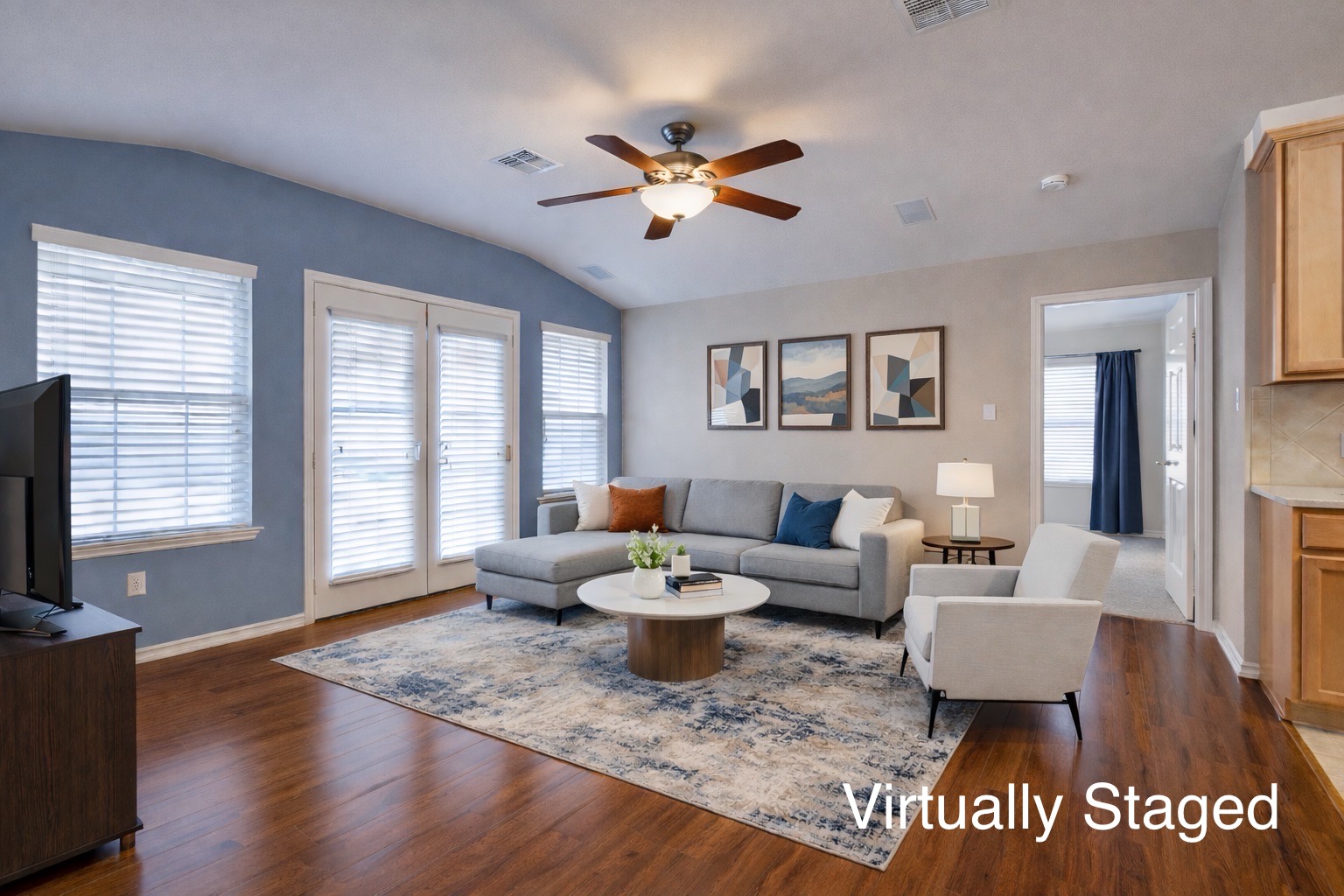 1900 Scofield Ridge Parkway, Unit 4801 Austin, TX 78727 - Photo 3 of 15 a living room with furniture and a large window