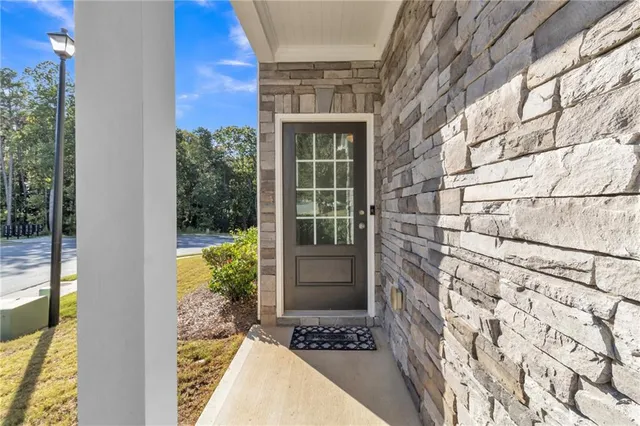 a view of entrance door of the house