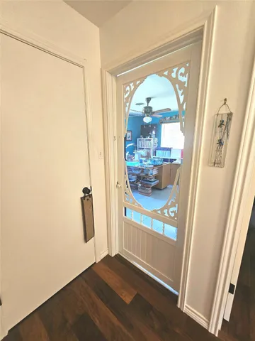 a view of front door