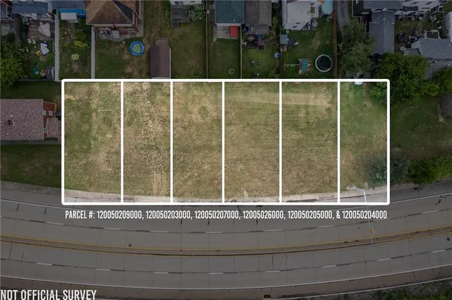 an aerial view of multiple house