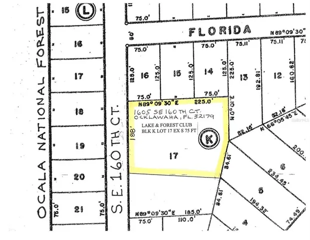 $164,000 | 1605 Southeast 160th Court, Ocklawaha, FL 32179