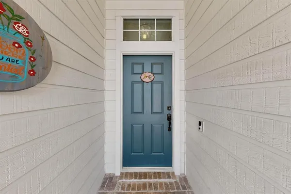 a view of livingroom with front door