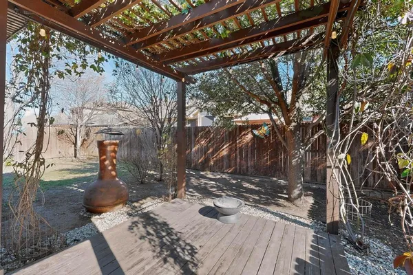 a view of a backyard of the house