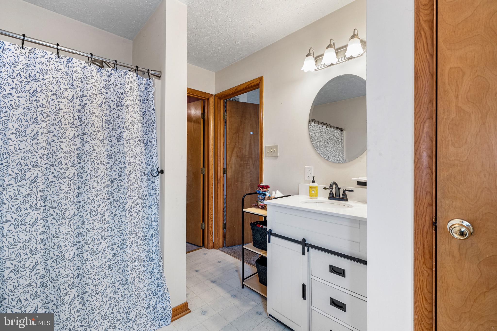 3360 Senedo Road Quicksburg, VA 22847 - Photo 16 of 58 a bathroom with a sink a vanity and a mirror