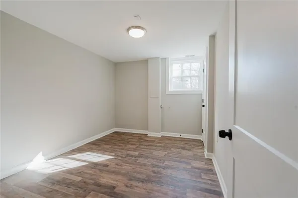 a view of an empty room
