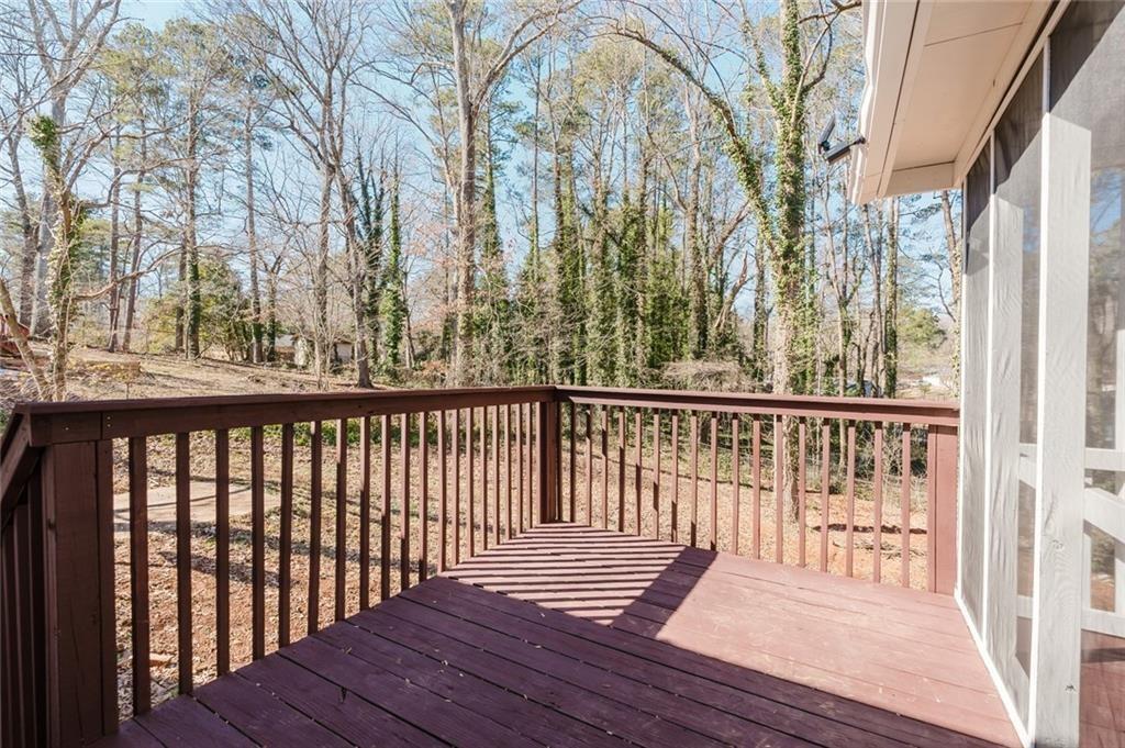 2976 Bay Berry Drive Southwest Marietta, GA 30008 - Photo 25 of 33 a view of a wooden roof deck