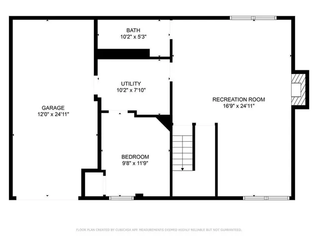 a picture of a bench in a white building