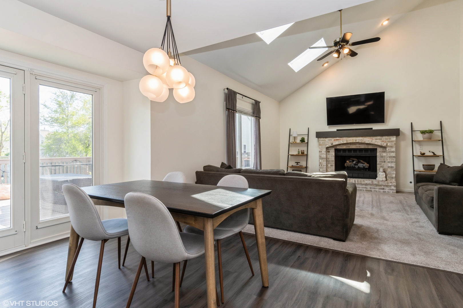 1449 Mesa Drive Bolingbrook, IL 60490 - Photo 11 of 34 a view of a dining room with furniture window and wooden floor