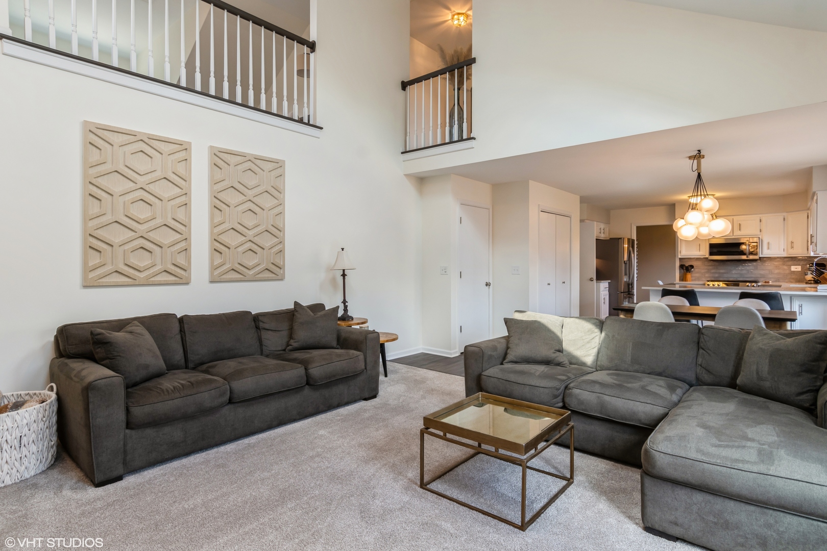 1449 Mesa Drive Bolingbrook, IL 60490 - Photo 14 of 34 a living room with furniture a couch and kitchen view