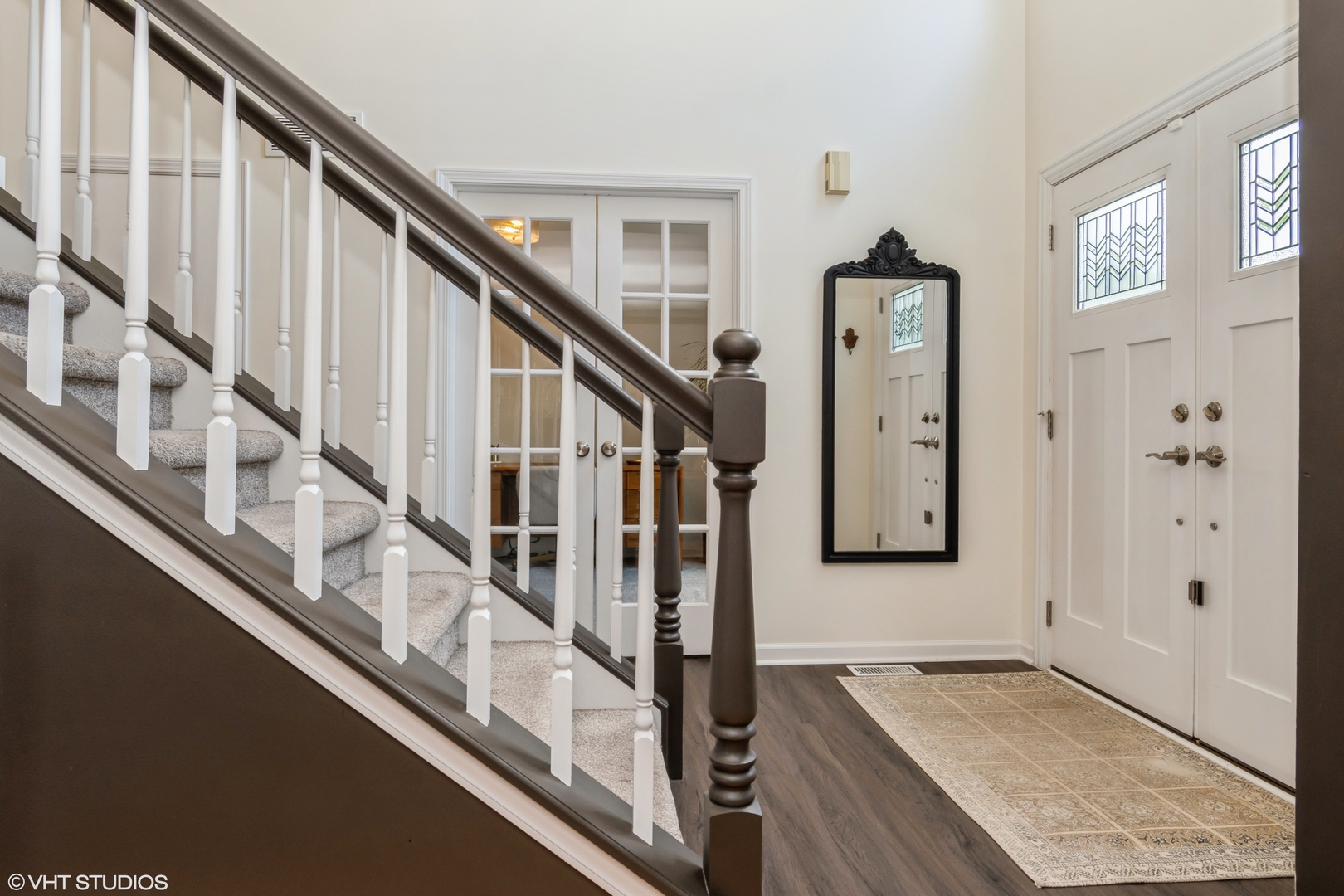 1449 Mesa Drive Bolingbrook, IL 60490 - Photo 2 of 34 a view of an entryway with wooden floor and stairs