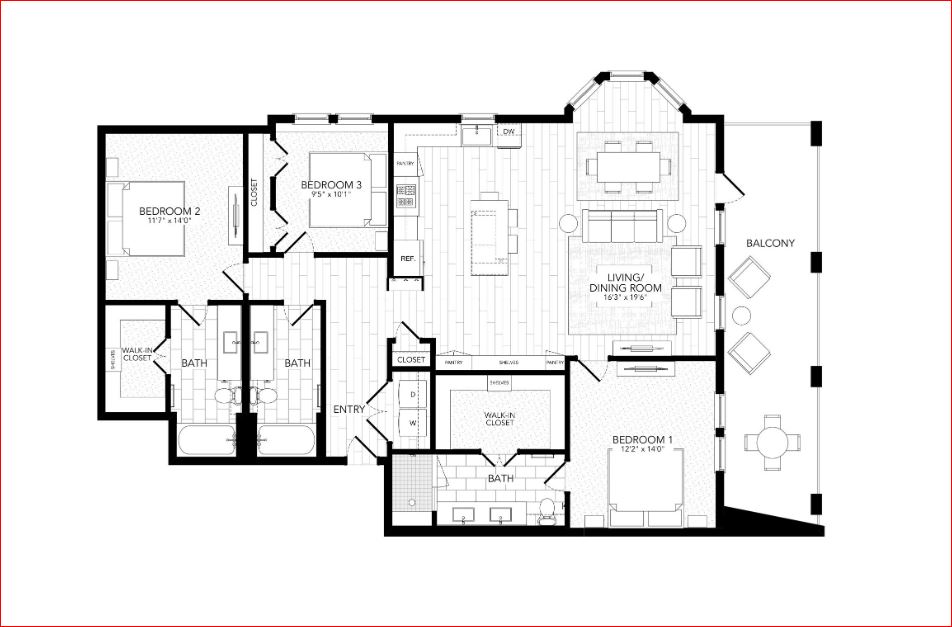 10520 Lakeline Mall Drive, Unit 325 Austin, TX 78717 - Photo 2 of 23 a picture of a floor plan