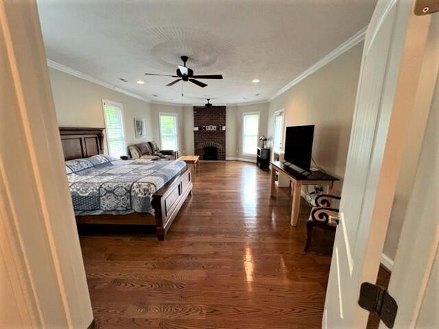1202 Terrace Drive Salem, VA 24153 - Photo 31 of 44 a spacious bedroom with a bed and a flat screen tv