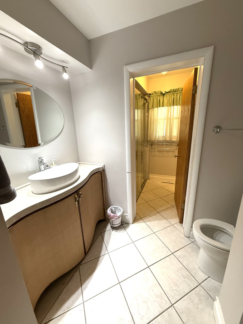 332 West Gartner Road Naperville, IL 60540 - Photo 15 of 17 a bathroom with a sink a toilet and a mirror