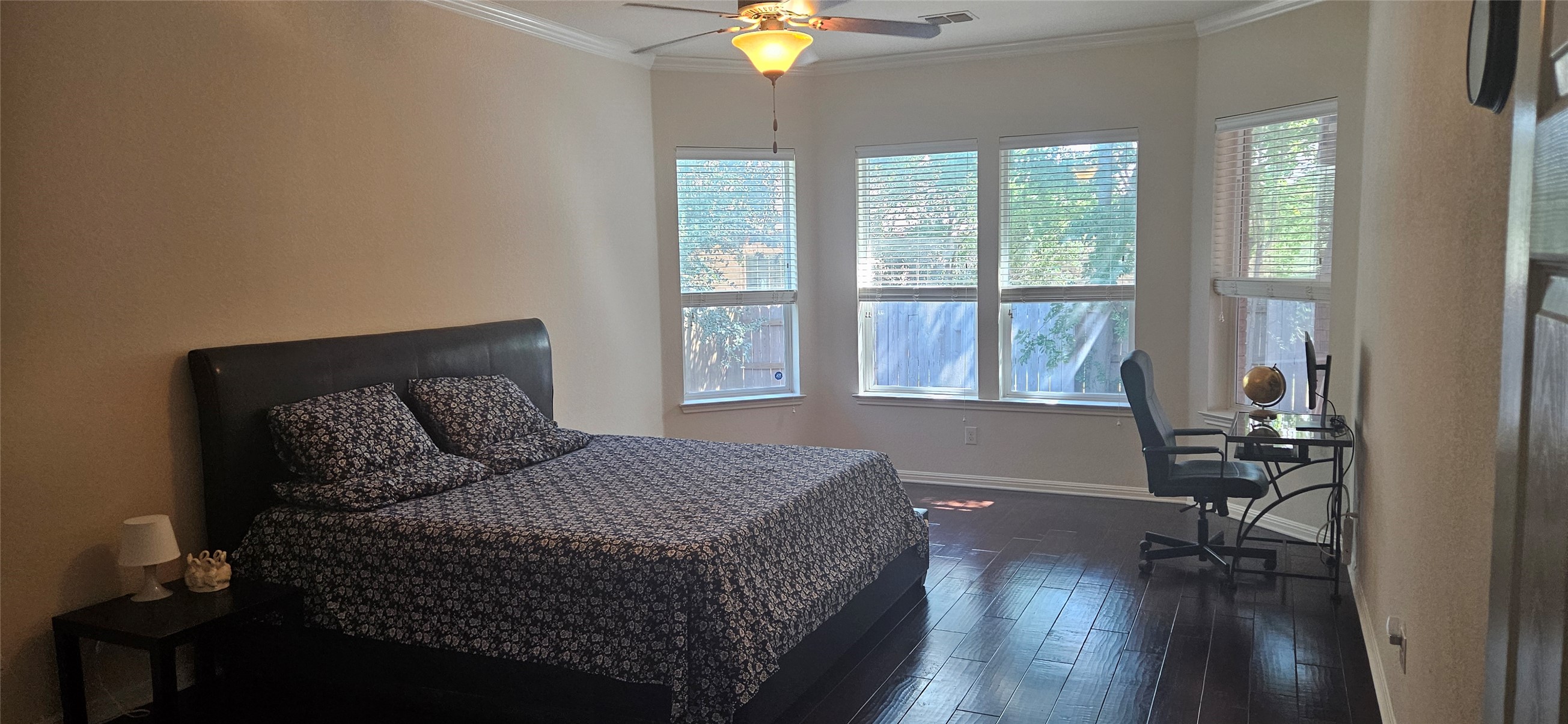 116 Azimuth Drive Austin, TX 78717 - Photo 14 of 33 a bedroom with a bed and wooden floor
