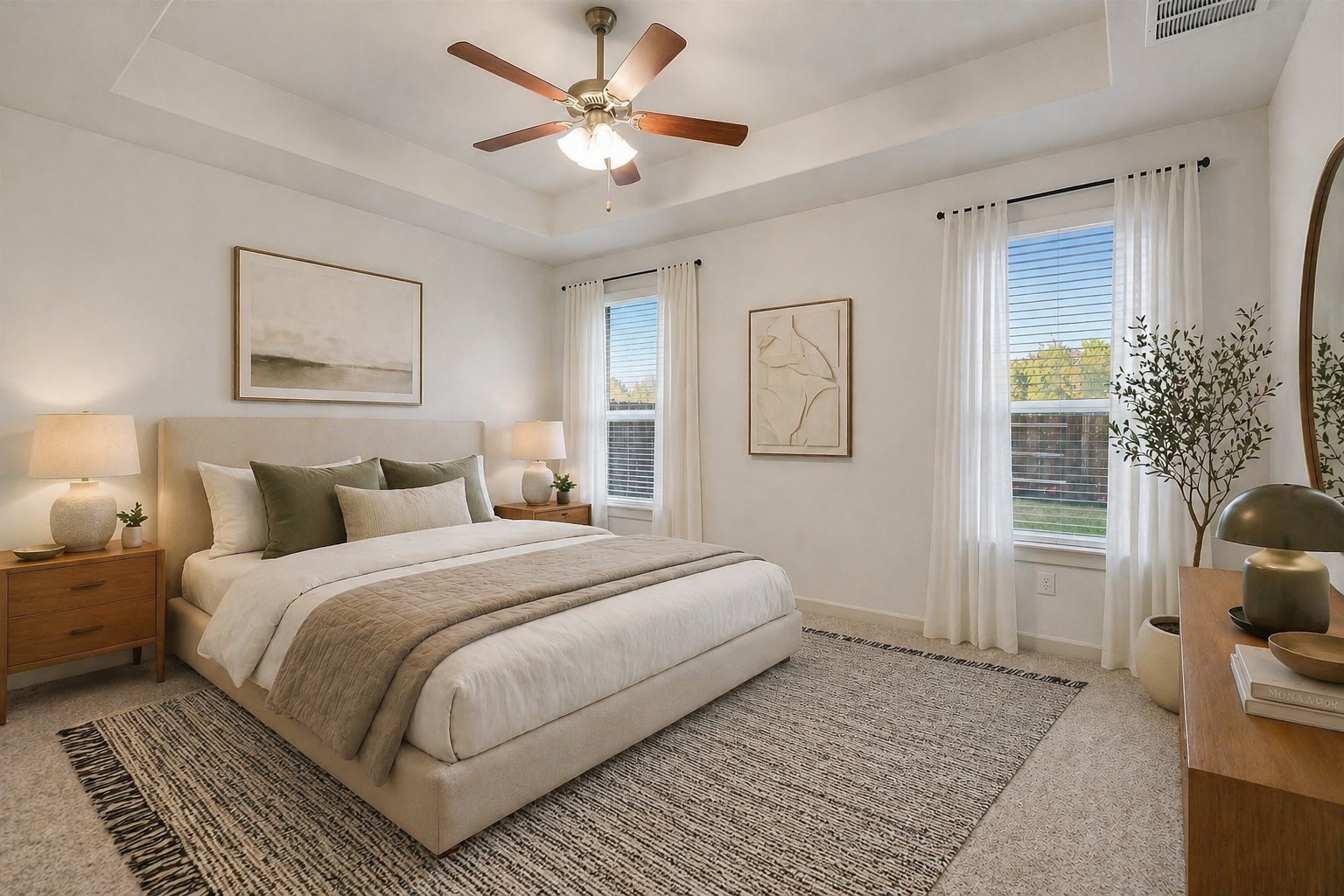2244 Alamar Walk Leander, TX 78641 - Photo 5 of 22 a spacious bedroom with a bed and a couch