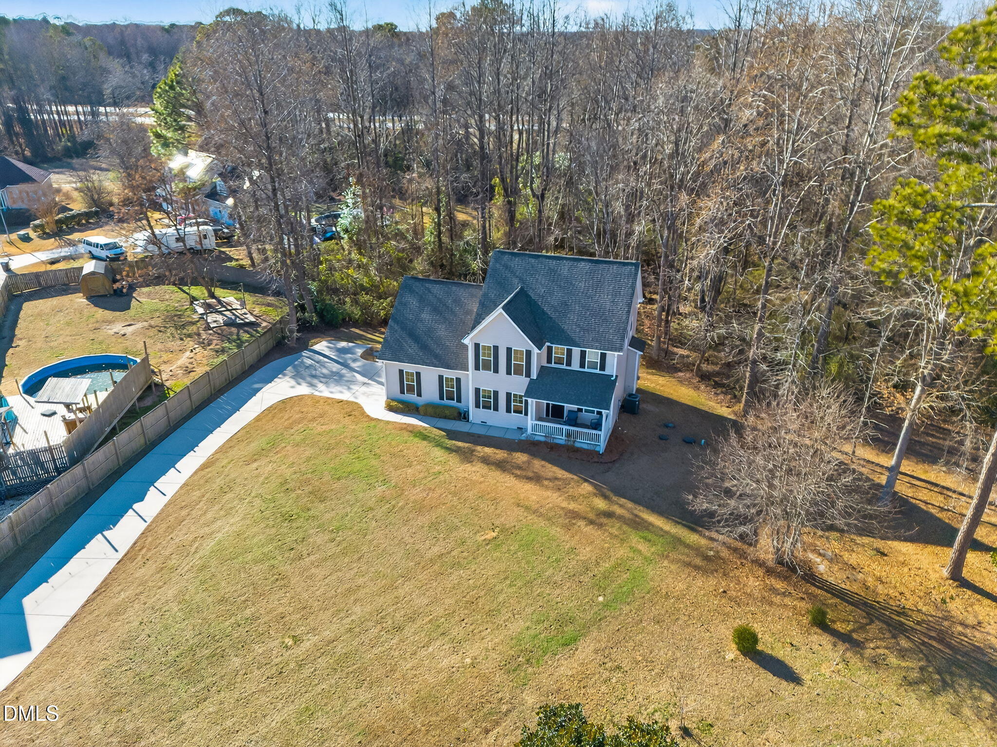 27 Duchess Court Angier, NC 27501 - Photo 39 of 50 a view of a swimming pool with a patio
