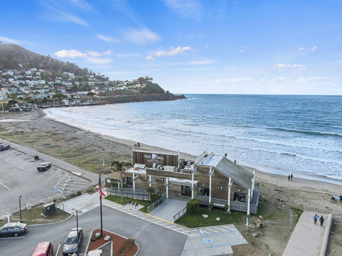 1384 Solano Drive Pacifica, CA 94044 - Photo 42 of 45 a view of a terrace with a lake view