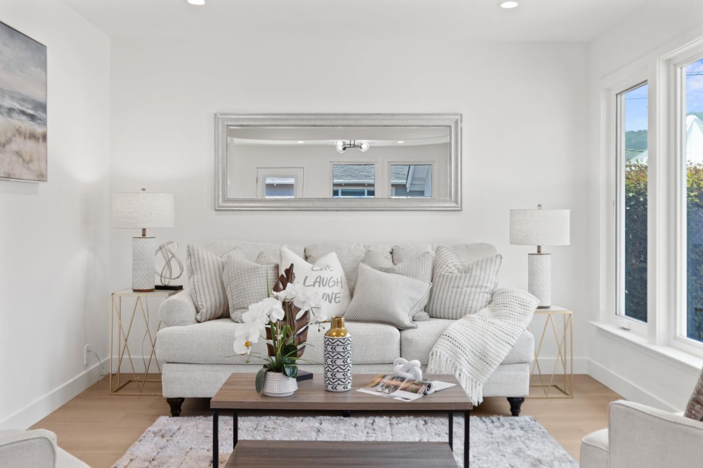 1384 Solano Drive Pacifica, CA 94044 - Photo 7 of 45 a living room with furniture and wooden floor