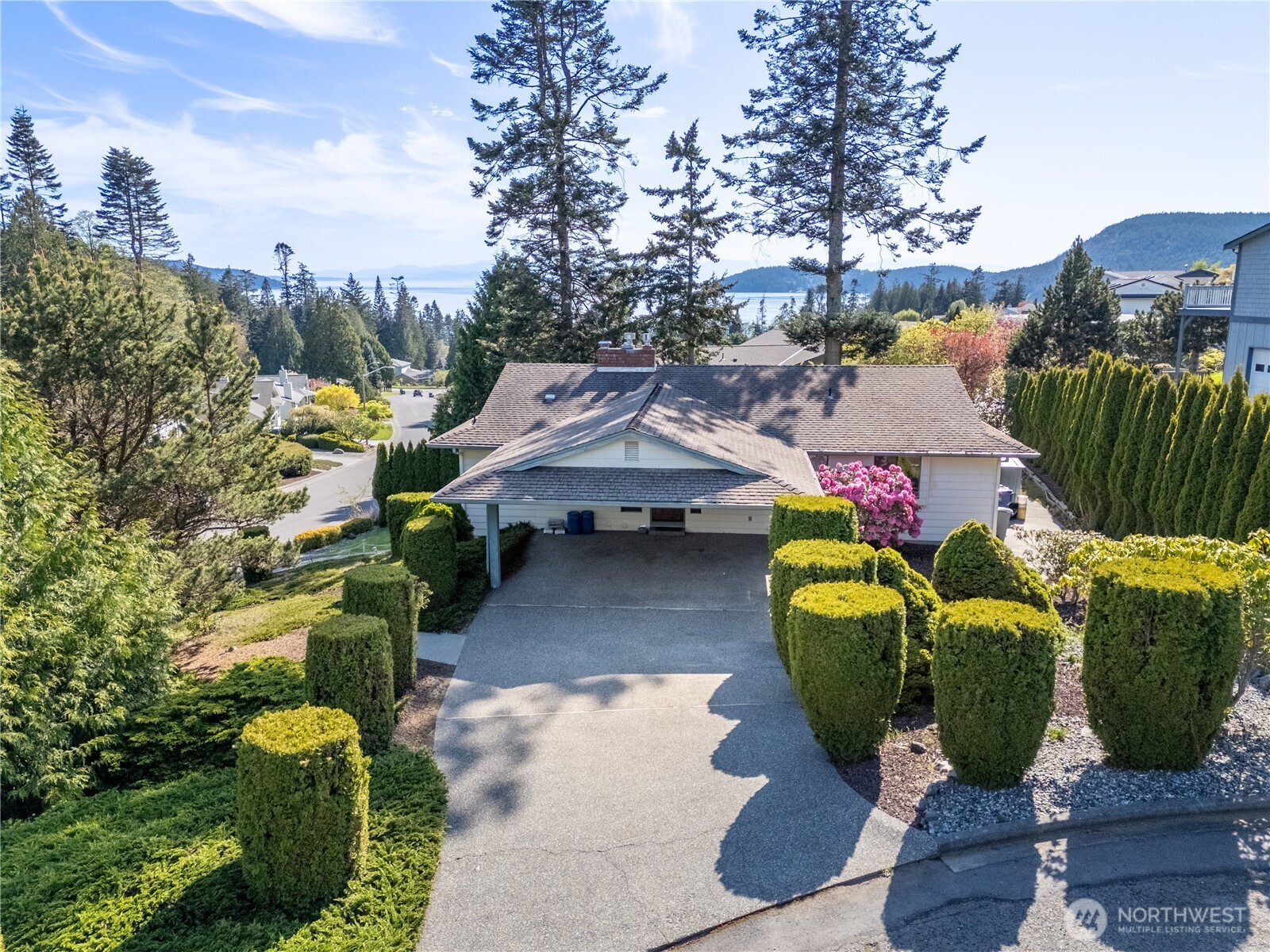 4314 Bryce Drive Anacortes, WA 98221 - Photo 35 of 40 a view of a backyard with plants