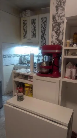 a view of a terrace with sky view