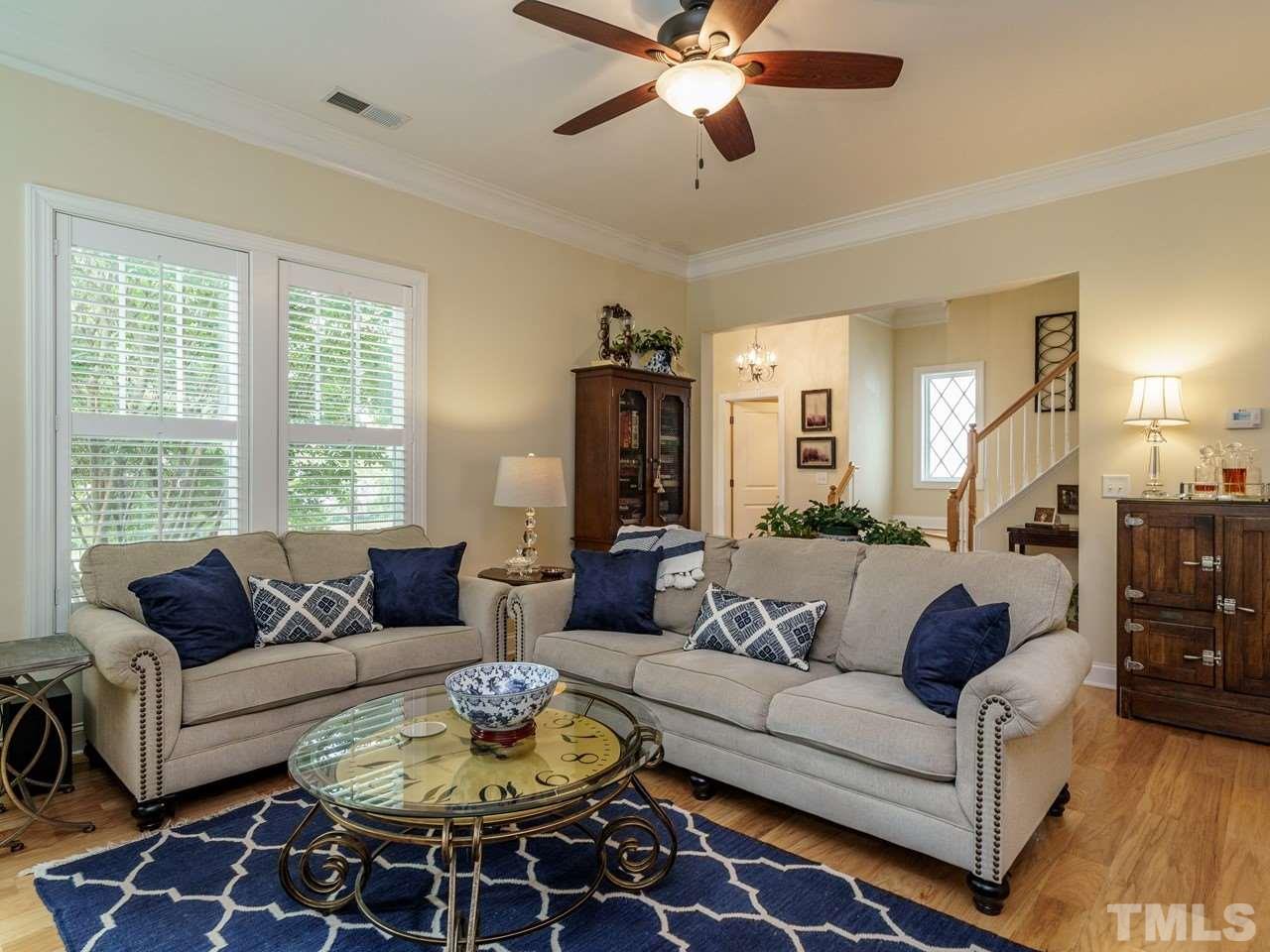 5610 Wade Park Boulevard Raleigh, NC 27607 - Photo 8 of 30 a living room with furniture and a large window