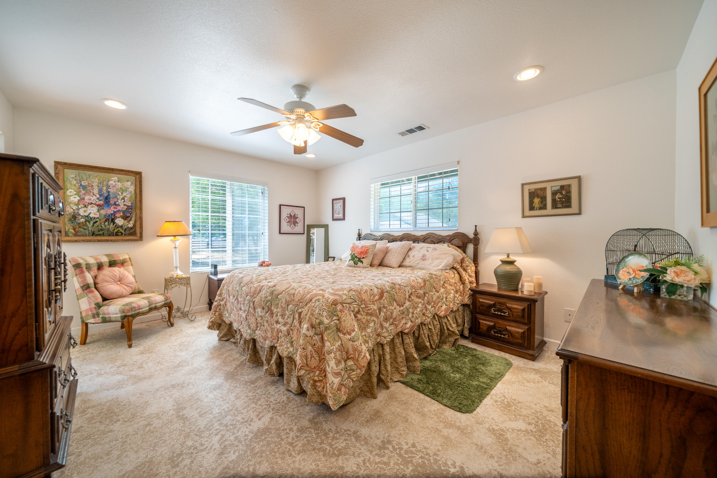 24294 Dersch Road Shingletown, CA 96088 - Photo 29 of 34 a bed room with a bed and a couch