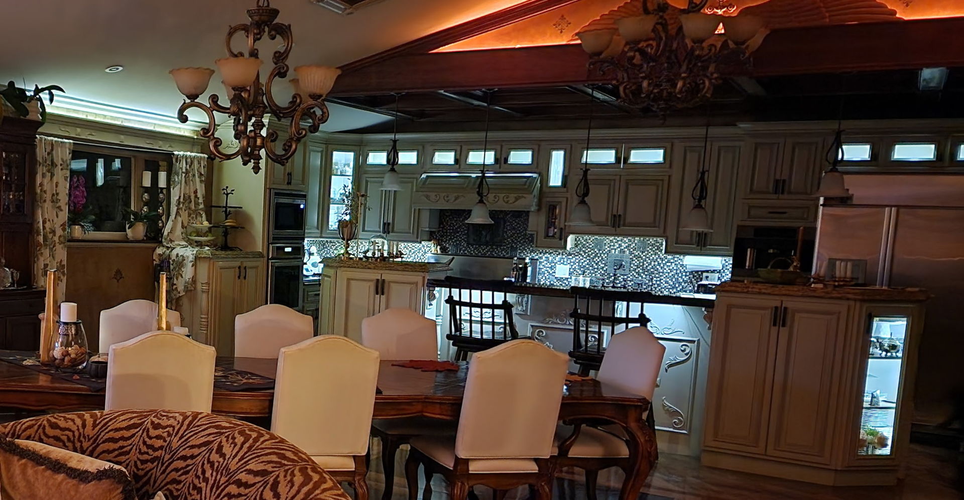 6N654 Harvey Road Medinah, IL 60172 - Photo 21 of 47 a view of a dining room with furniture wooden floor and chandelier